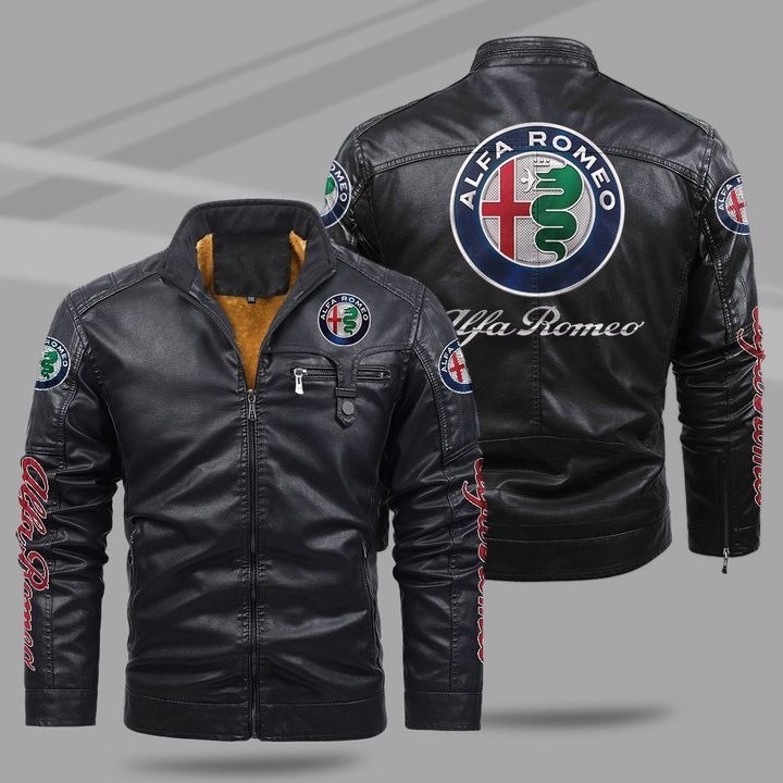 Alfa Romeo Fleece Leather Jacket