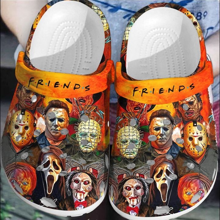Halloween Horror Character Friends Crocs Clog Shoes