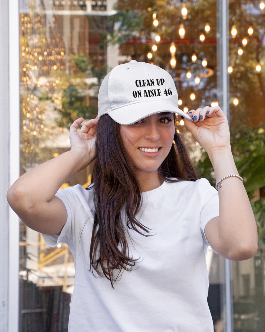 Clean Up On Aisle 46 Classic Embroidered Hat Cap 3
