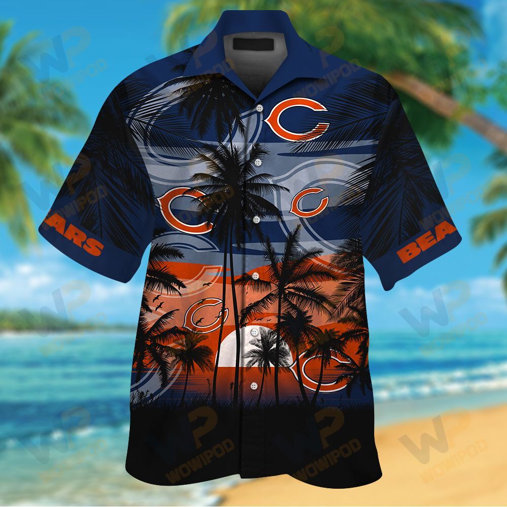 NFL Chicago Bears short sleeve Hawaiian Shirt