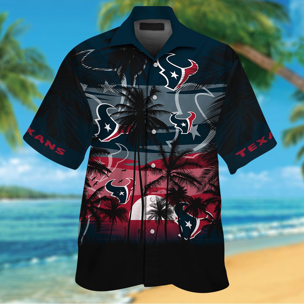 NFL Houston Texans short sleeve Hawaiian Shirt