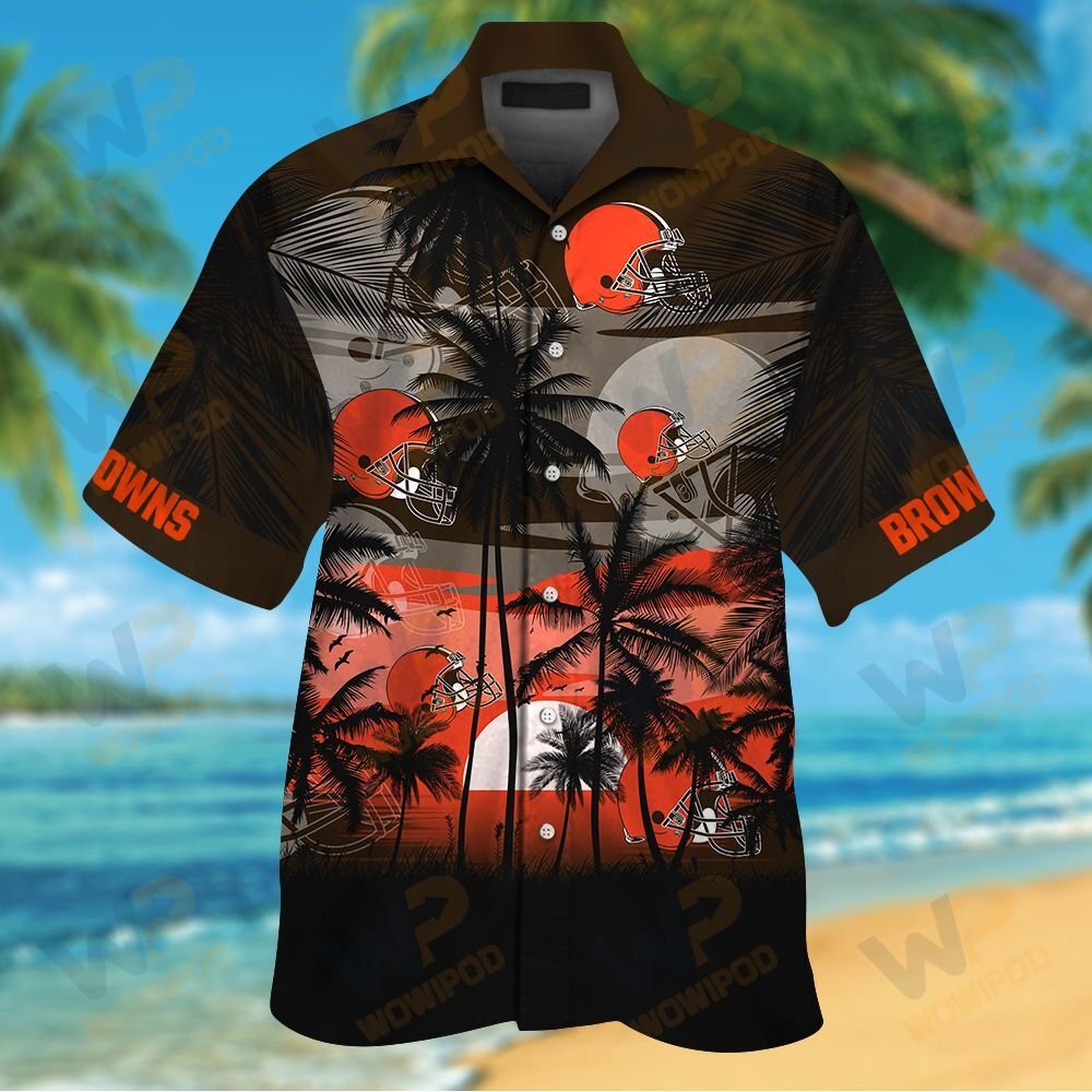 NFL Cleveland Browns short sleeve Hawaiian Shirt