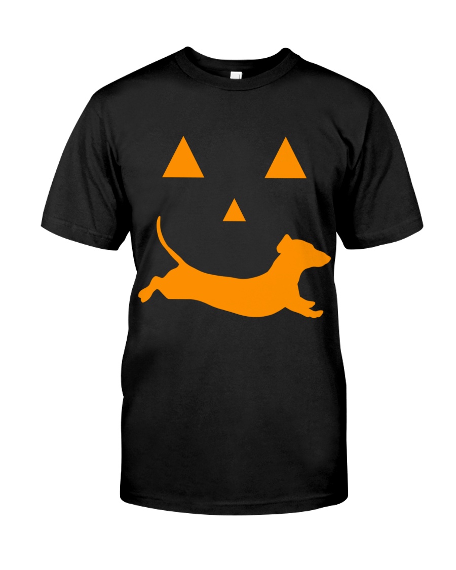 Dachshund halloween pumpkin shirt, tank top and hoodie