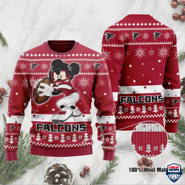 NFL Atlanta Falcons Mickey Mouse Funny Ugly Christmas Sweater