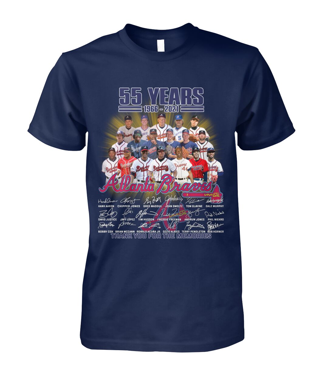 55 years 1966 2021 Atlanta Braves shirt, tank top and hoodie