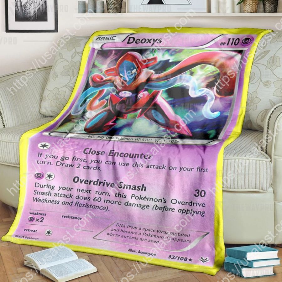 Anime Pokemon Deoxys Cosplay Quilts Blanket