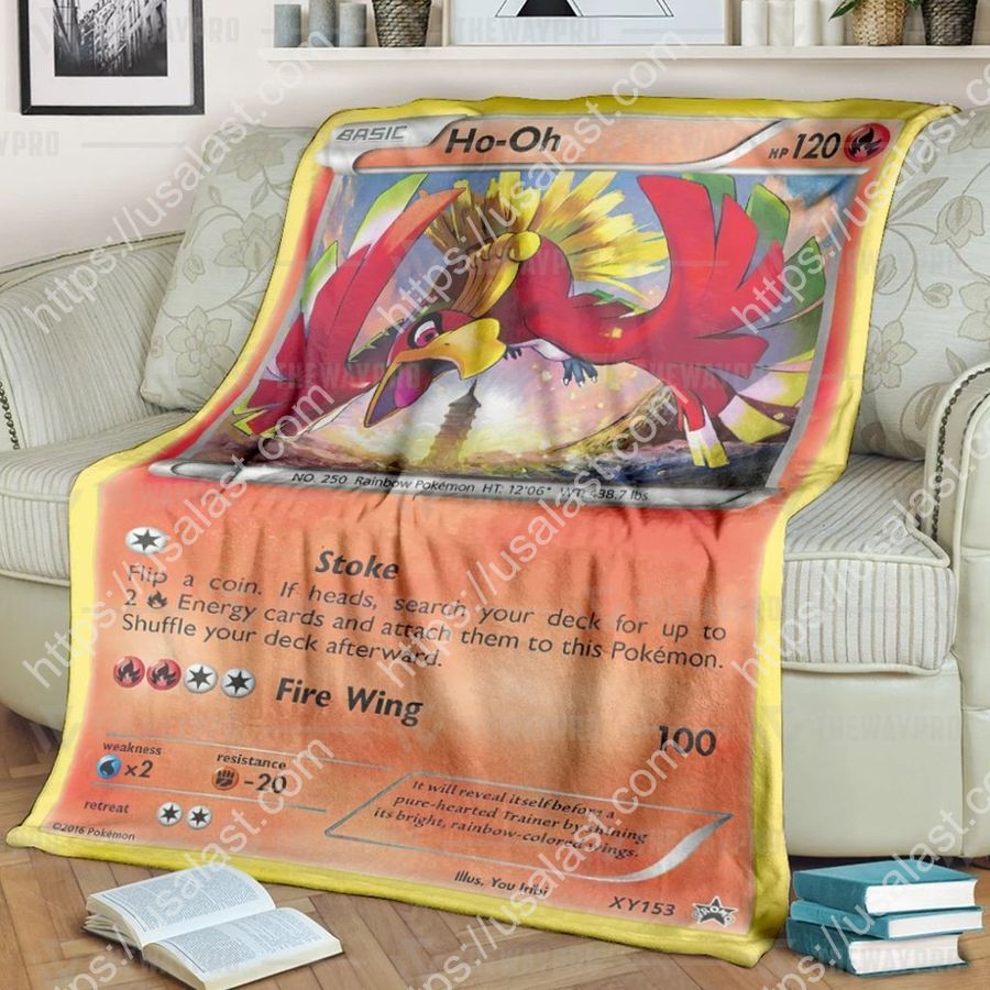 Anime Pokemon Ho-Oh XY Promos Blanket And Quilt_result_result