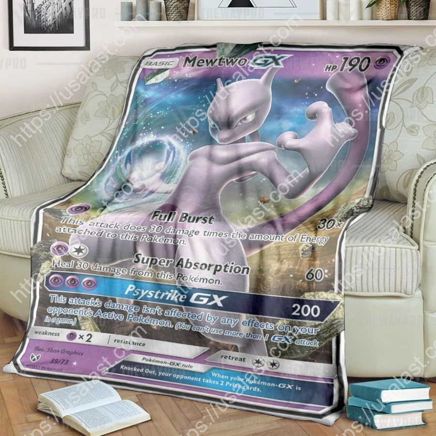 Anime Pokemon Mewtwo-GX Blanket And Quilt_result_result