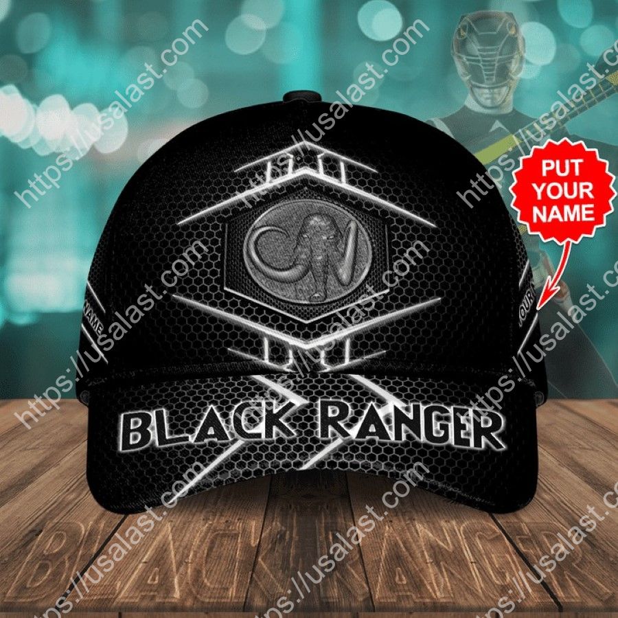 Black Ranger Custom Name Classic Cap