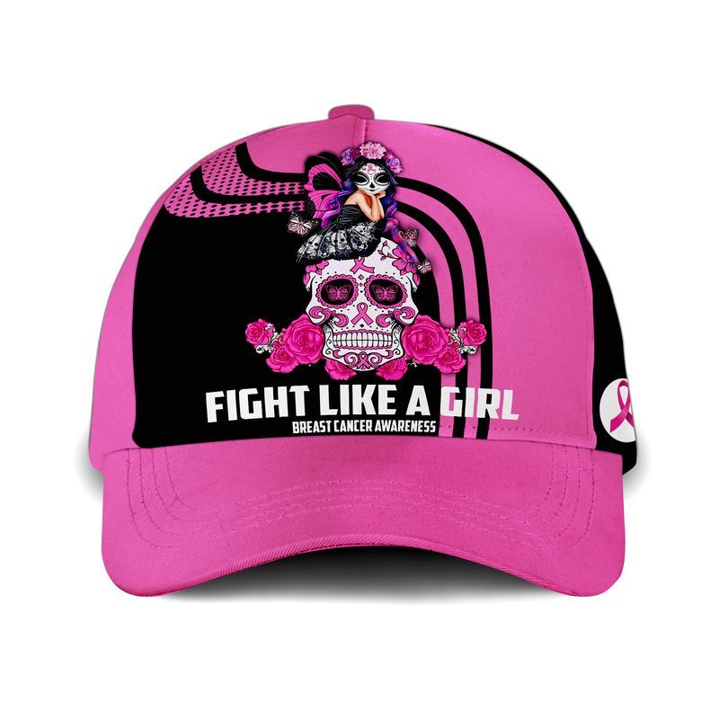 Breast Cancer Awareness Fight Like A Girl Hat Cap