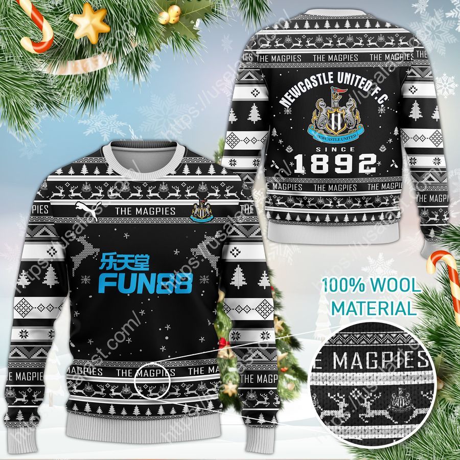 Newcastle United FC 1892 Ugly Christmas Sweater_result