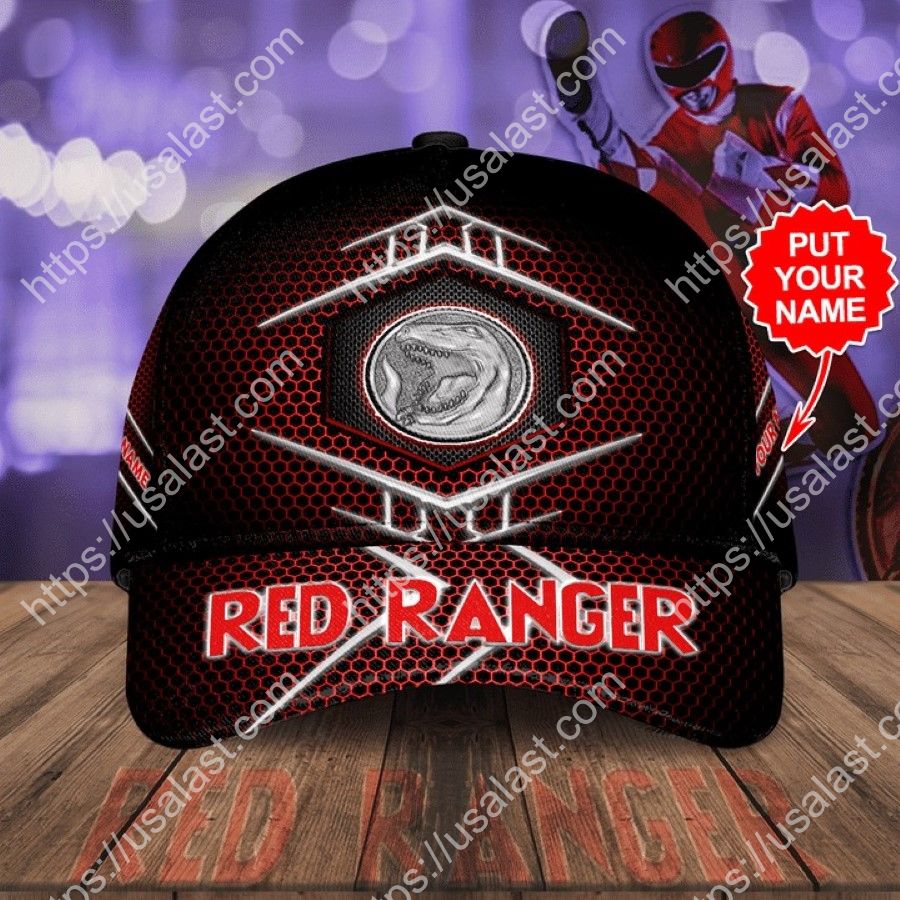 Red-Ranger-Custom-Name-Classic-Cap