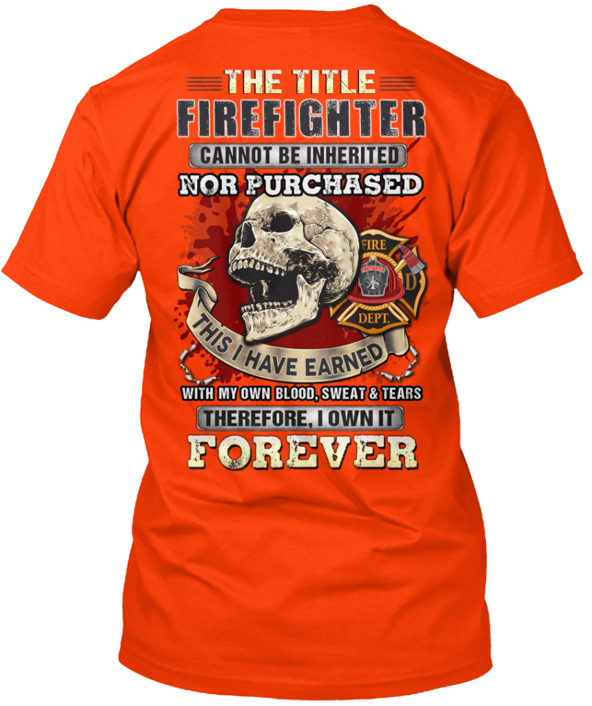 Skull The title firefighter cannot be inherited nor purchased shirt tank top and hoodie