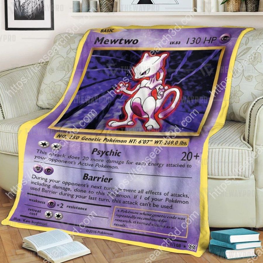 Soft Blanket Pokemon Mewtwo Evolutions_result