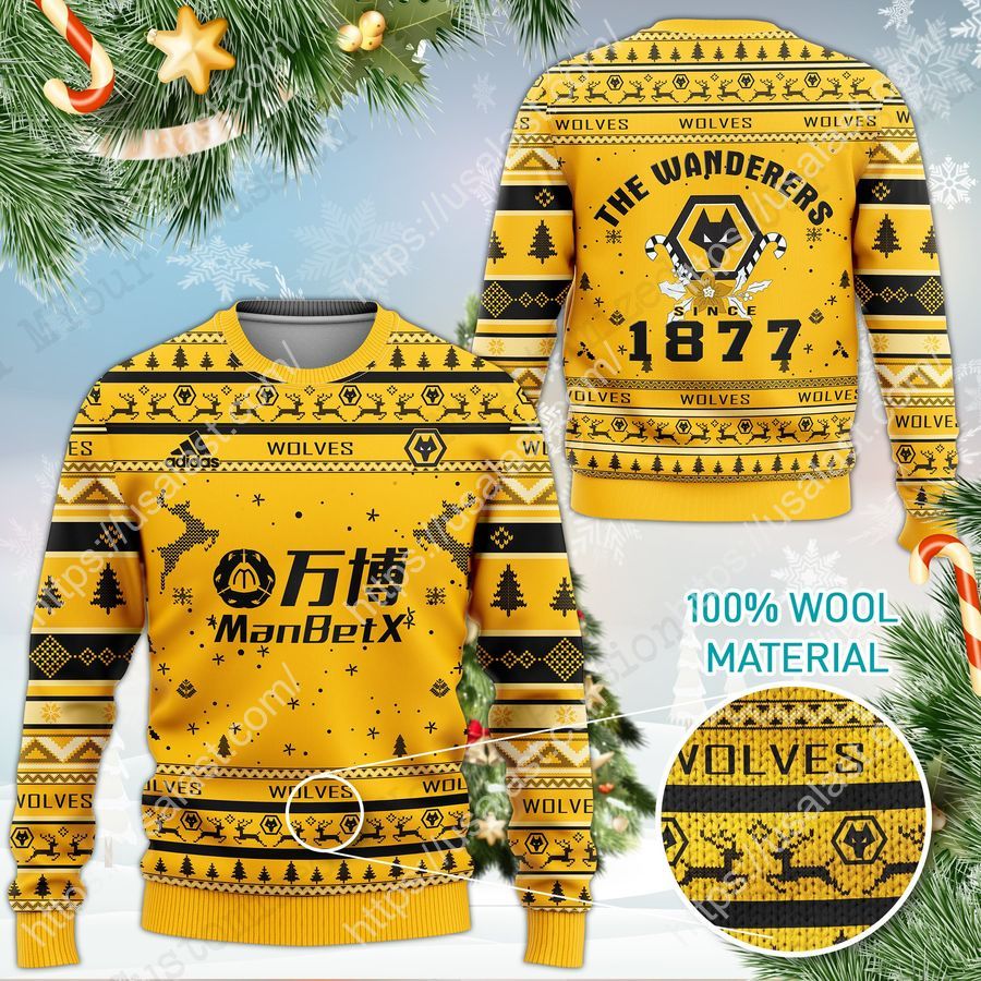 Wolverhampton Wanderers FC 3D Ugly Christmas Sweater_result