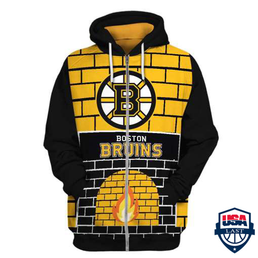 NHL Boston Bruins 3D All Over Print Hoodie