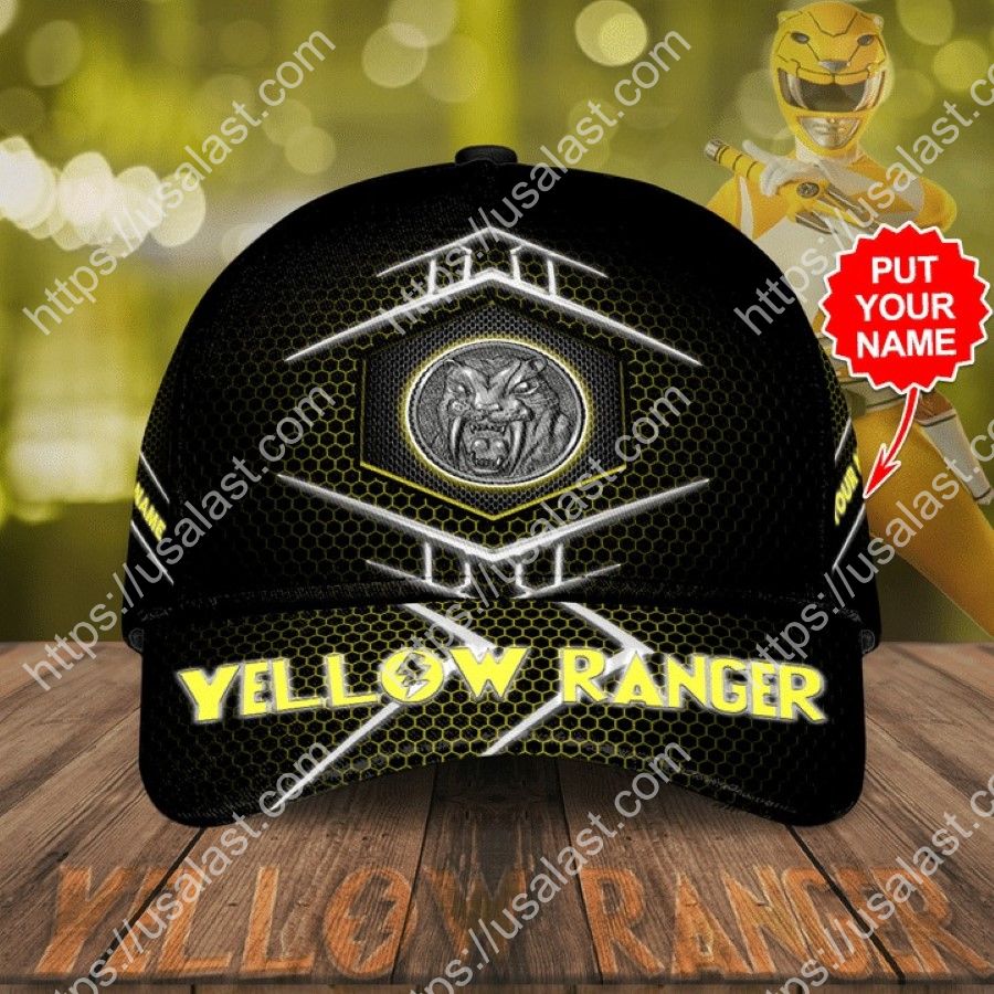 Yellow-Ranger-Custom-Name-Classic-Cap