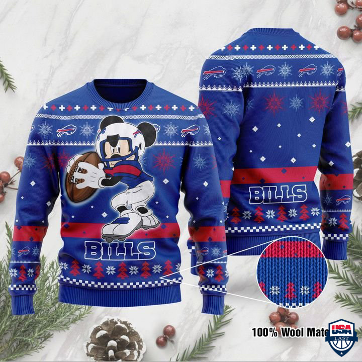 NFL Buffalo Bills Mickey Mouse Funny Ugly Christmas Sweater