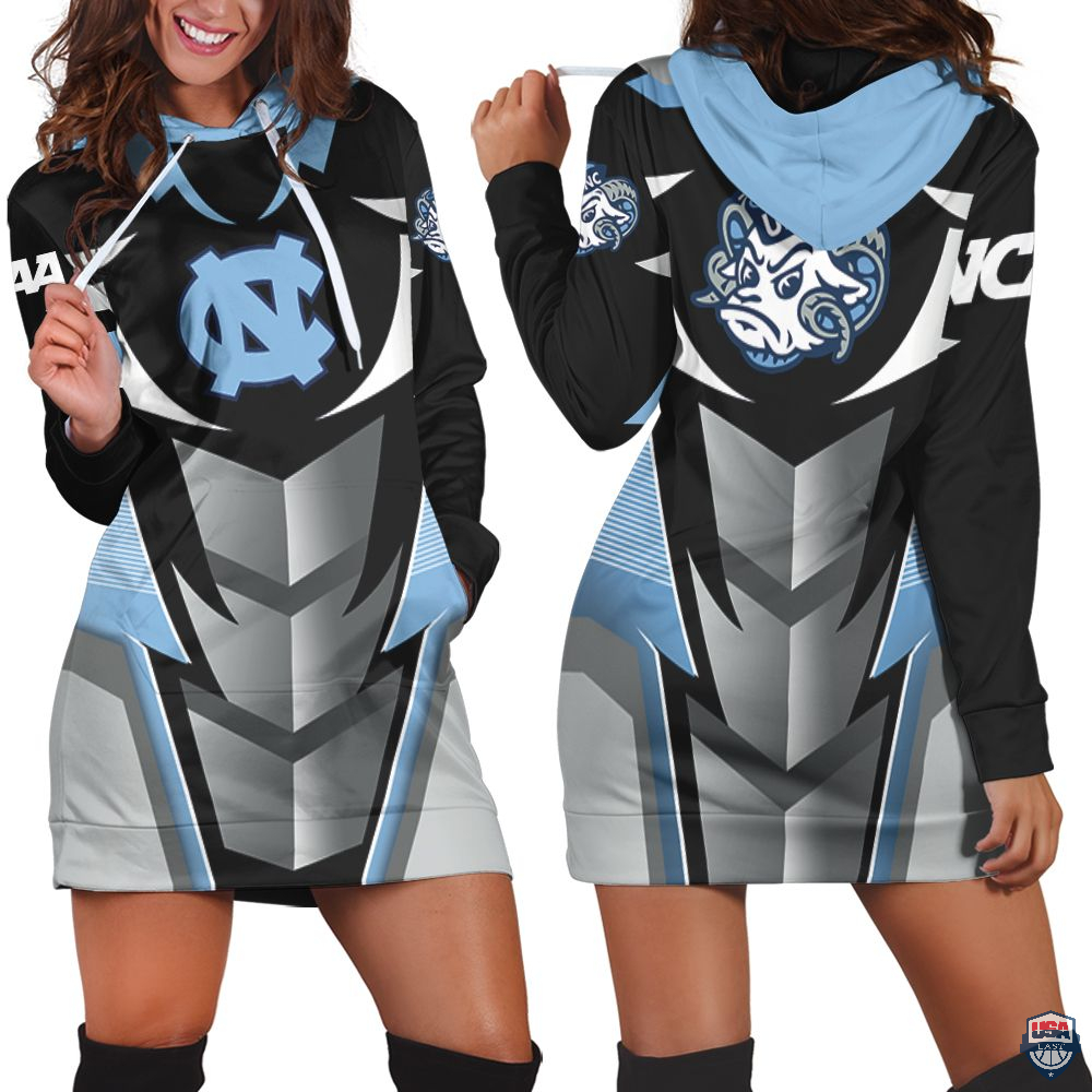 North Carolina Tar Heels Football Team 3D Hoodie Dress