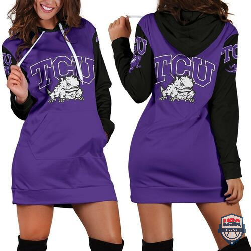 TCU Horned Frogs 3D All Over Print Hoodie Dress For Women