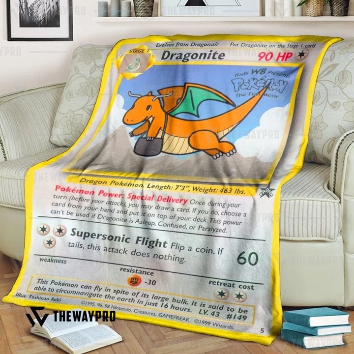 Pokemon Dragonite Bedding Set And Quilt Blanket