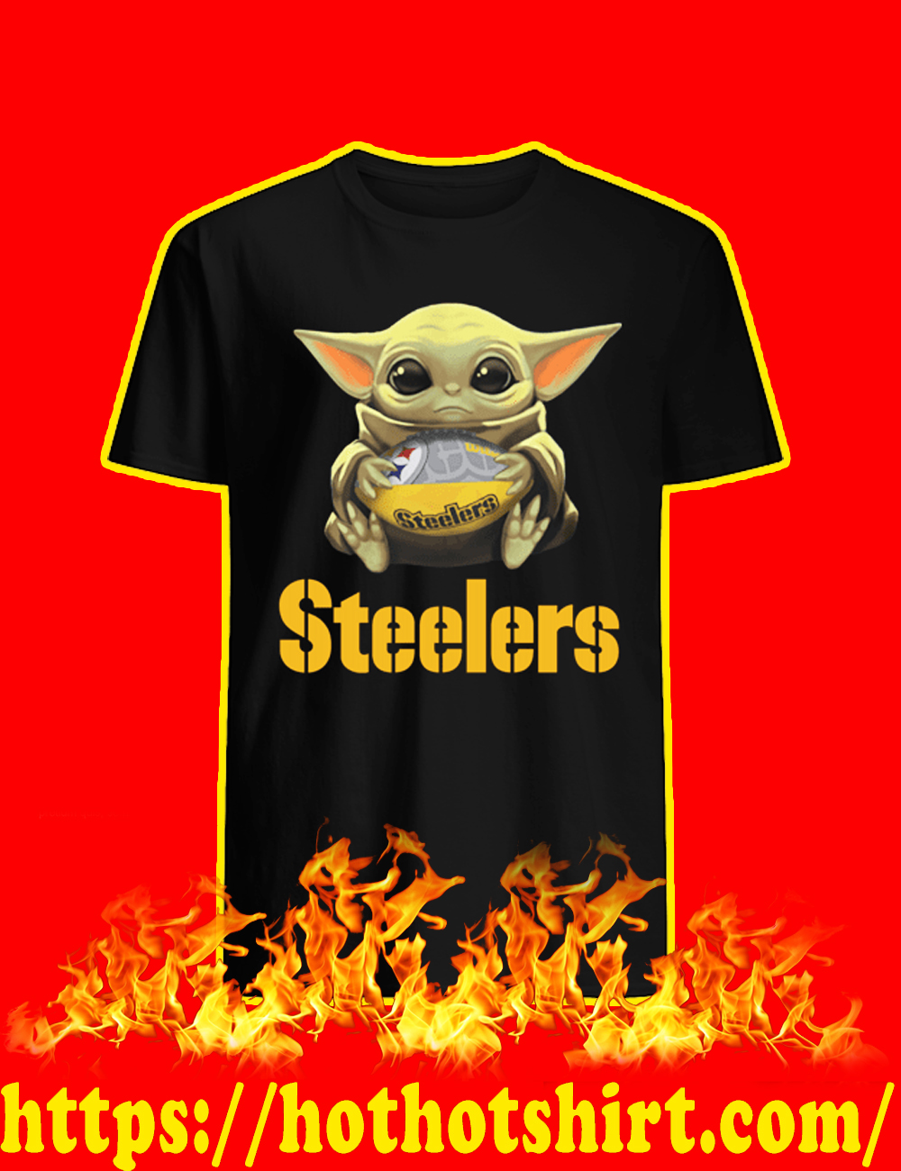 Baby Yoda Pittsburgh Steelers shirt