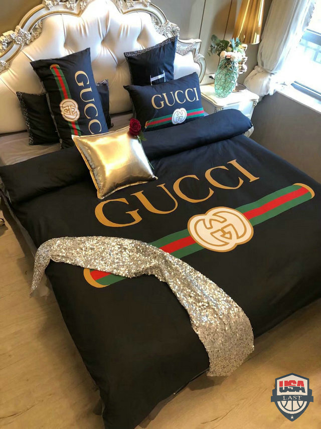Gucci Luxury Brand 3D Bedding Set Duvet Cover 47