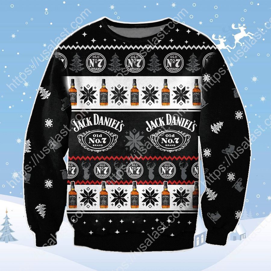 Jack Daniels Christmas Ugly Sweater