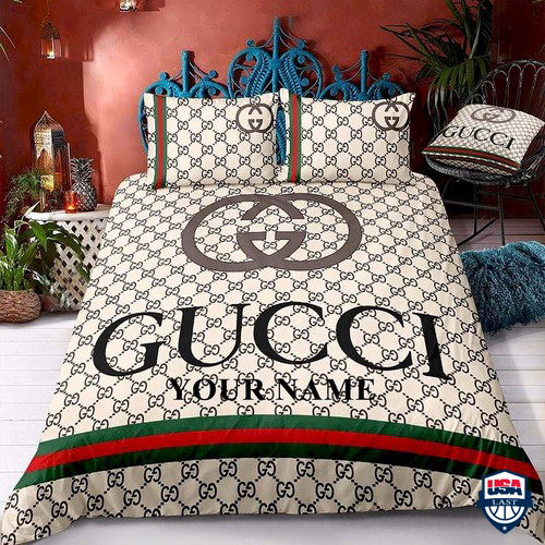 Gucci Custom Name Bedding Set Luxury Duvet Cover 104