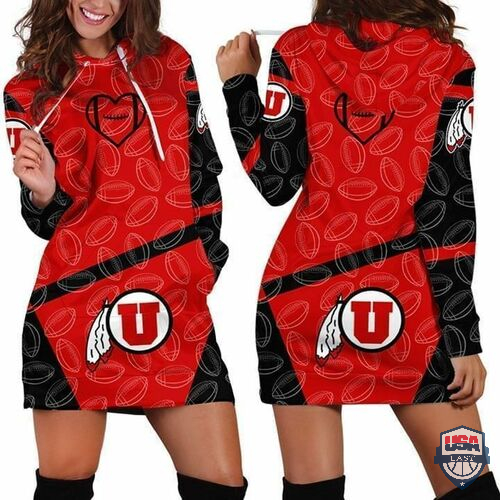 Utah Utes NCAA 3D Women Hoodie Dress