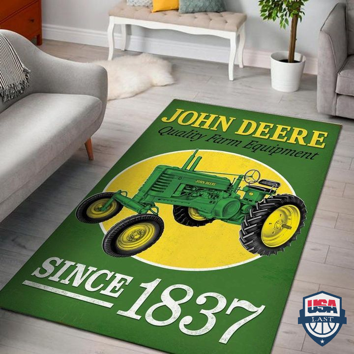 John Deere Quality Farm Equipment Since 1837 Area Rug
