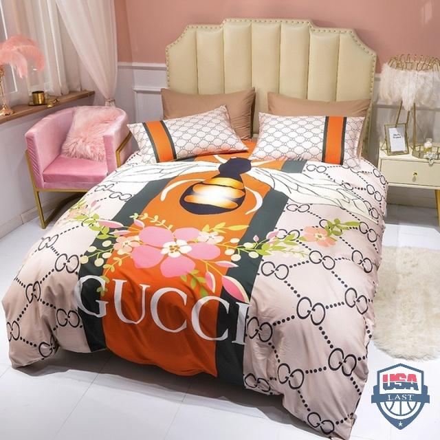 Gucci Luxury Brand 3D Bedding Set Duvet Cover 35
