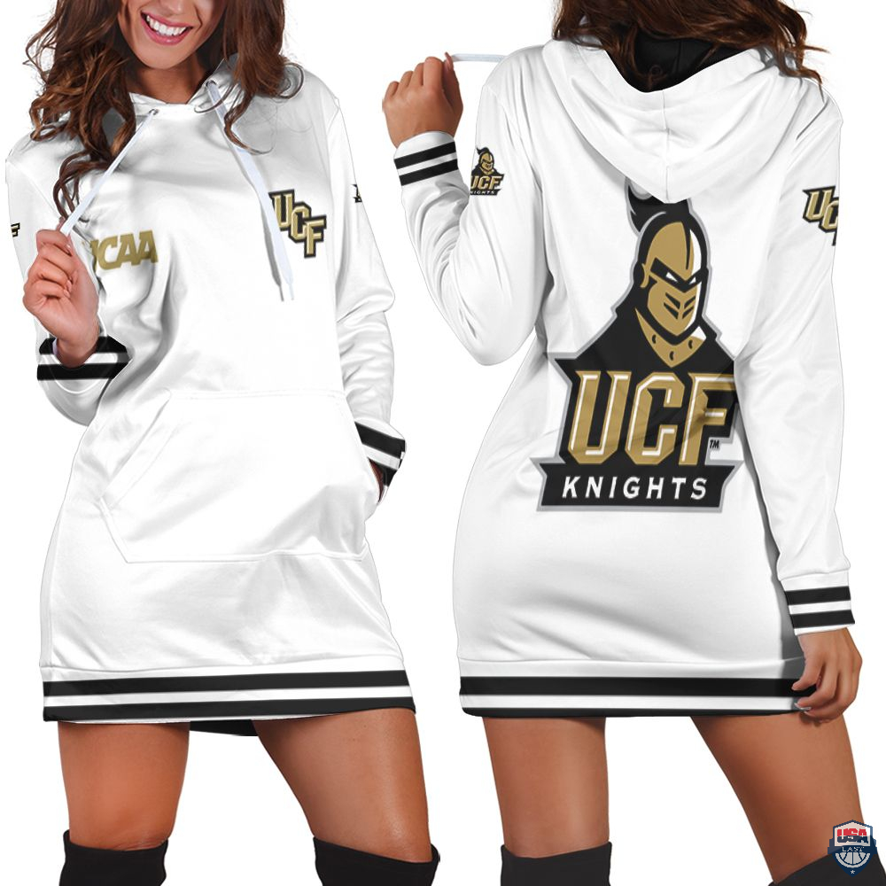 UCF Knights NCAA Classic White 3D Hoodie Dress