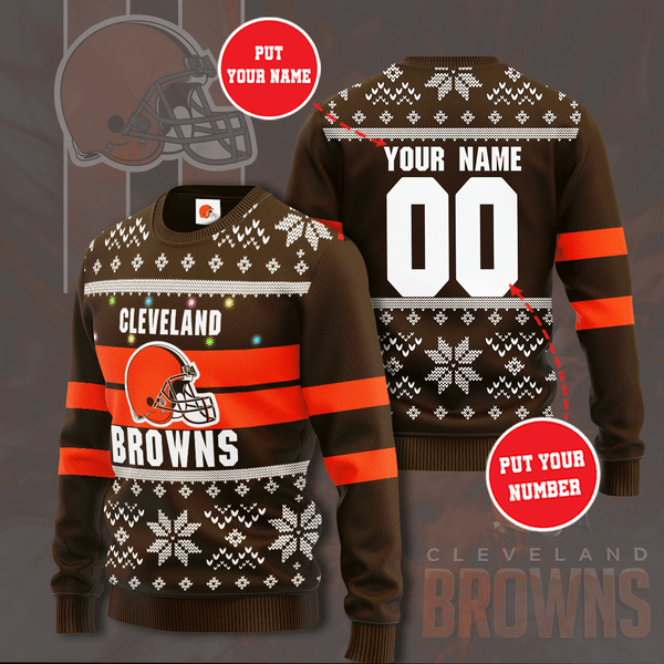 Personalized Cleveland Browns NFL Ugly Sweater