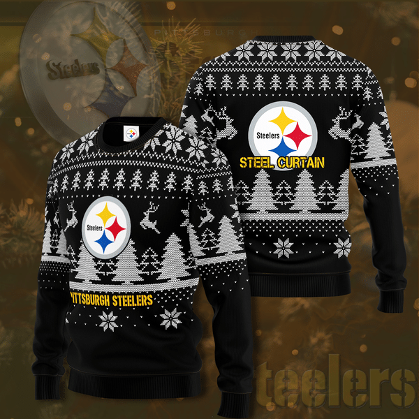 NFL Pittsburgh Steelers Steel Curtain Ugly Sweater