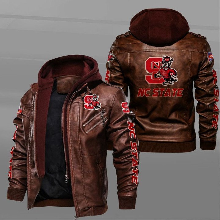 NC State Wolfpack Leather Jacket