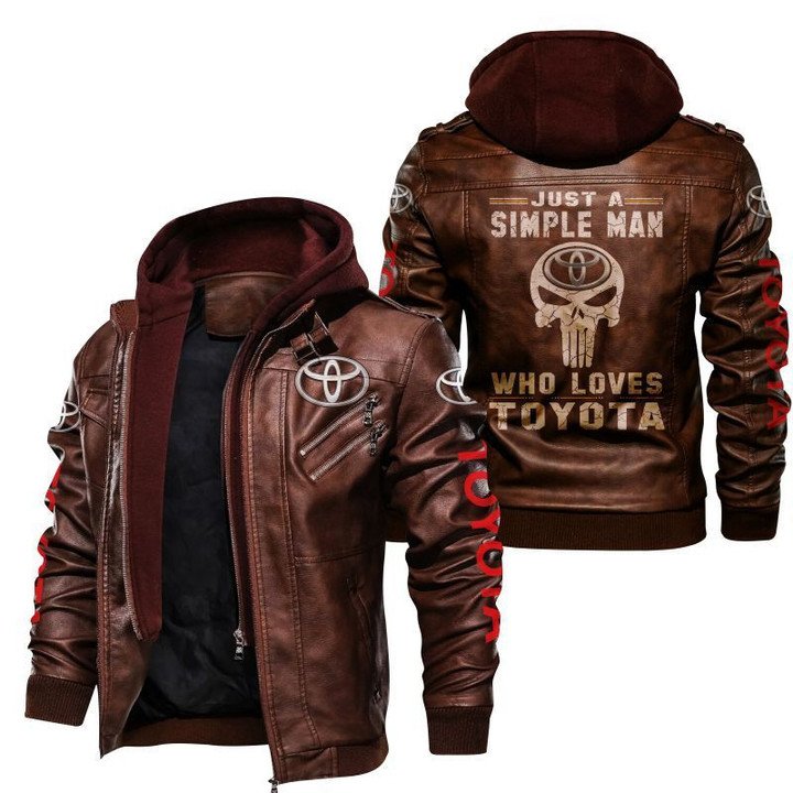 Toyota Land Cruiser Leather Jacket Just A Simple Man Who Loves Toyota