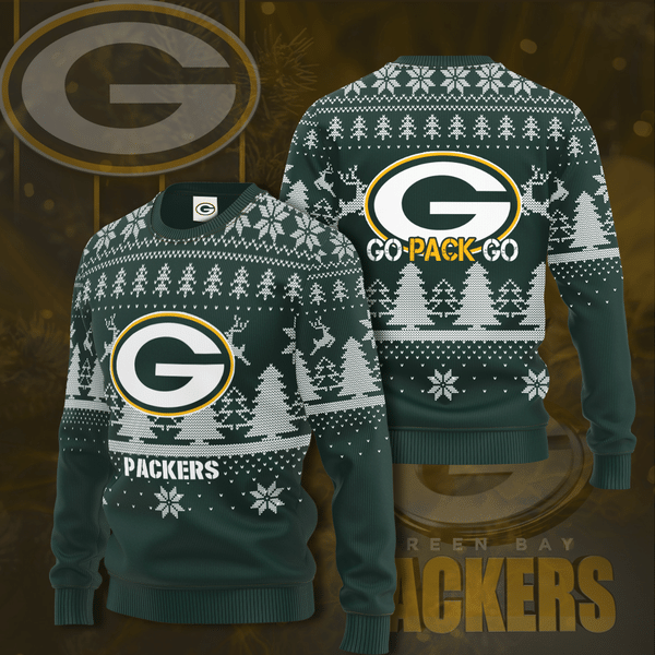 NFL Green Bay Packers Go Pack Go 3D Ugly Sweater