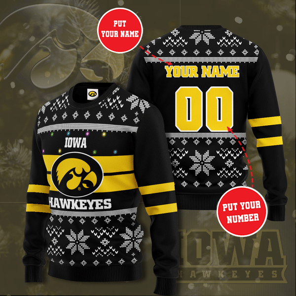 Personalized Iowa Hawkeyes NCAA Ugly Sweater