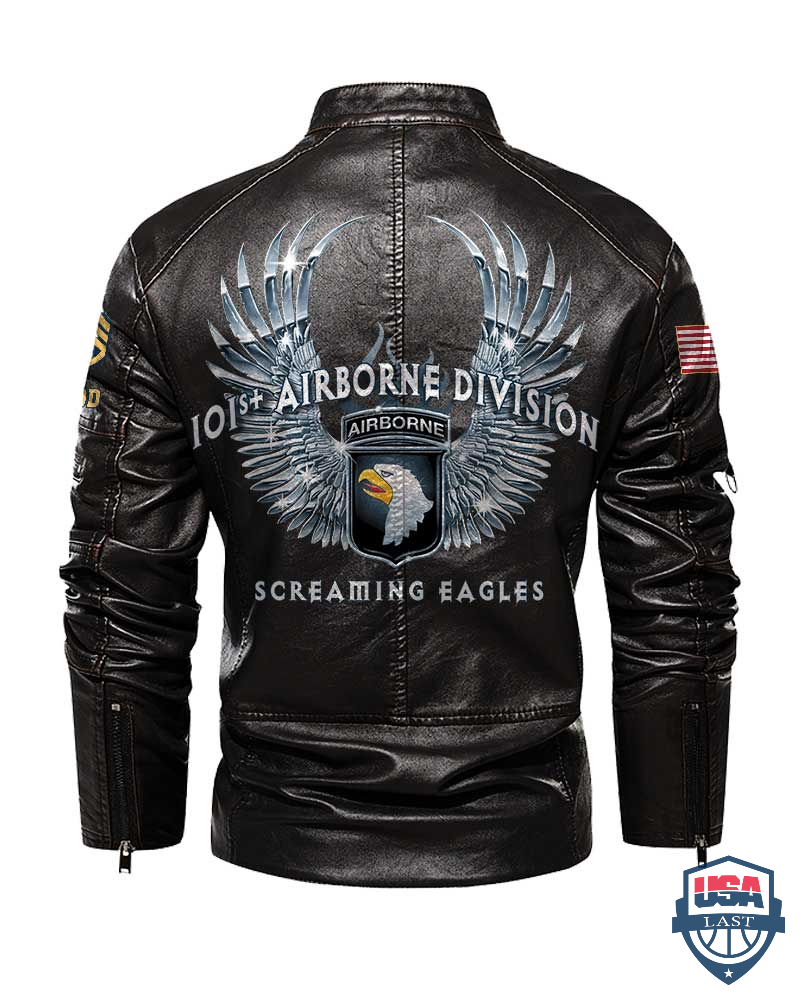 101st Airborne Division Screaming Eagles Custom Leather Jacket