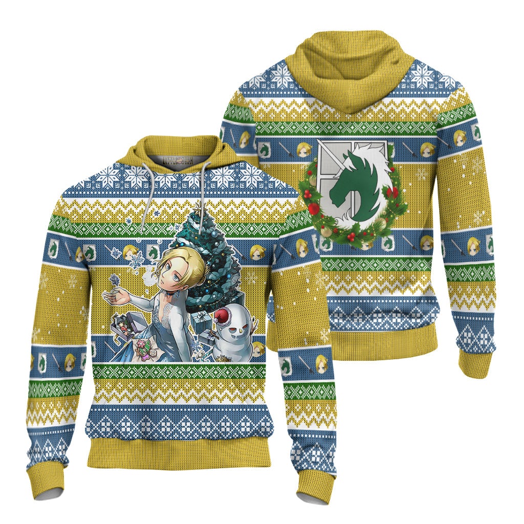 Annie Leonhart Attack on Titan Anime Ugly Christmas Sweater New Design