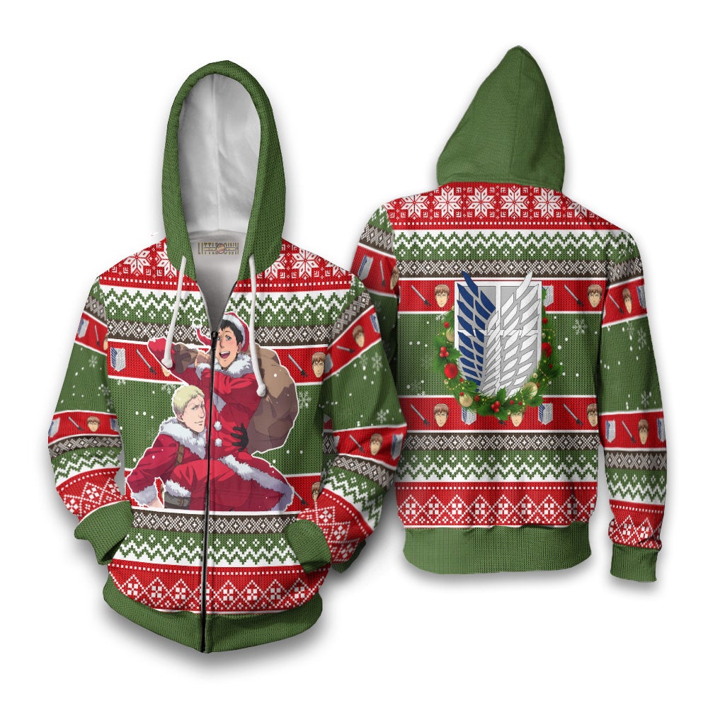 Jean Kirstein Attack on Titan Anime Ugly Christmas Sweater New Design