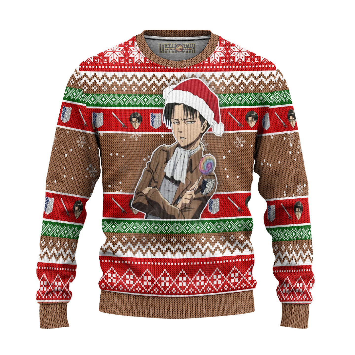Levi Ackerman Attack on Titan Anime Ugly Christmas Sweater New Design