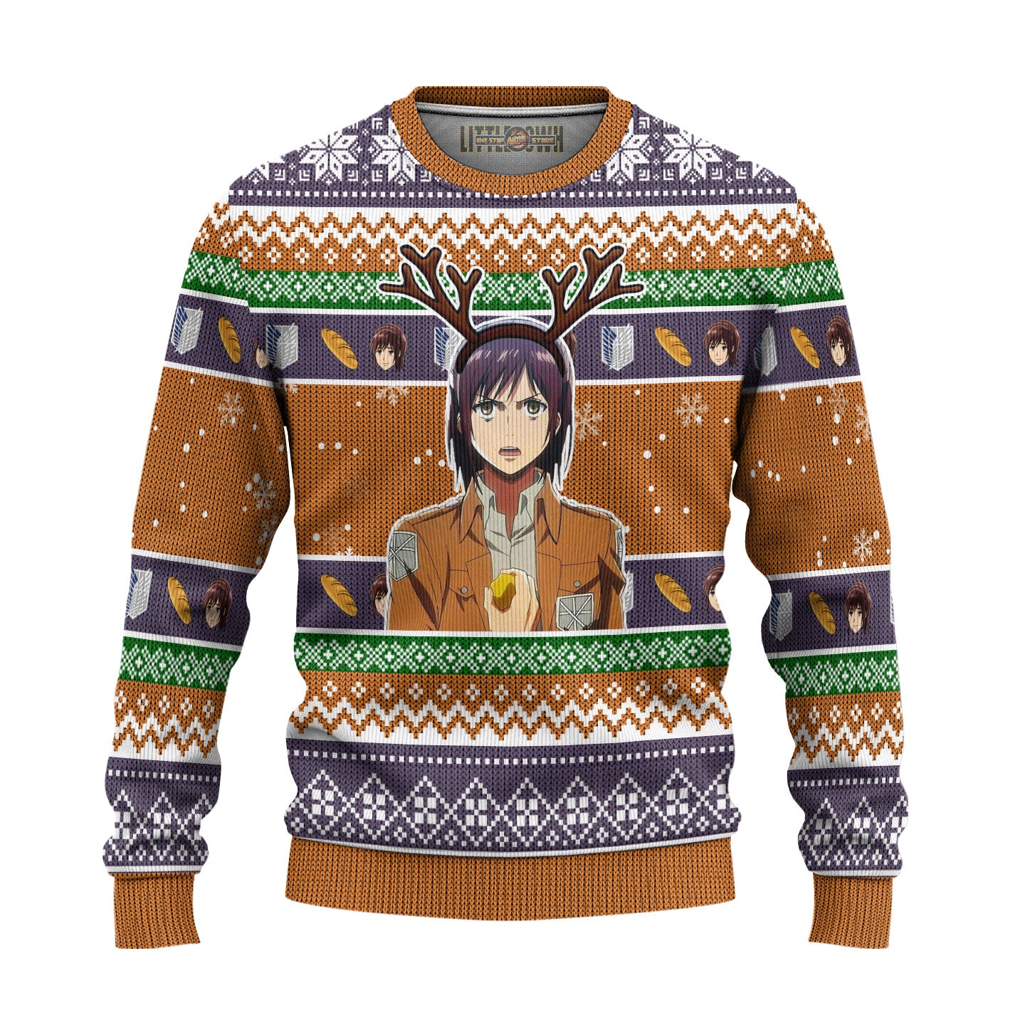 Sasha Blouse Attack on Titan Anime Ugly Christmas Sweater New Design