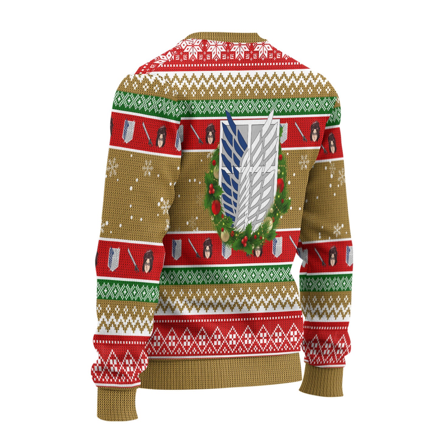 Hange Zoe Attack on Titan Anime Ugly Christmas Sweater New Design