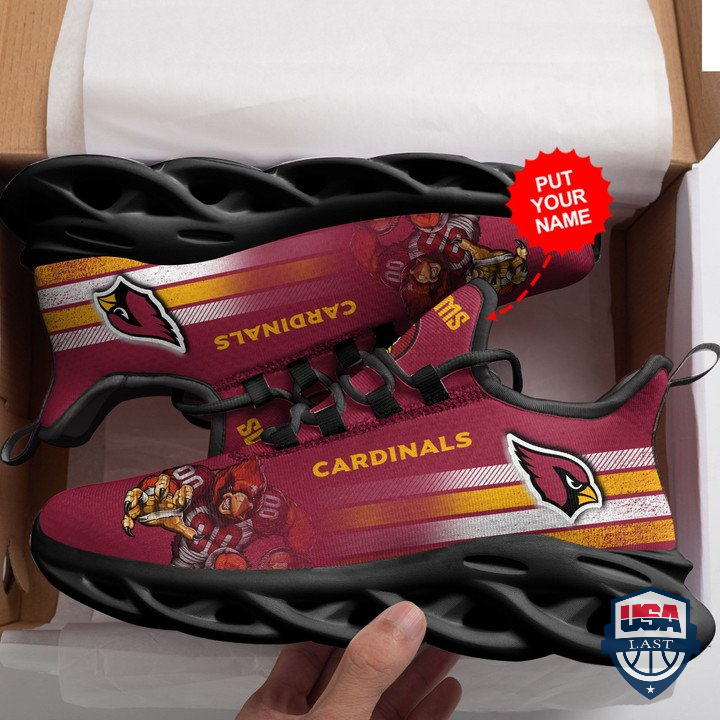 Arizona Cardinals Custom Name Running Sport Shoes 46