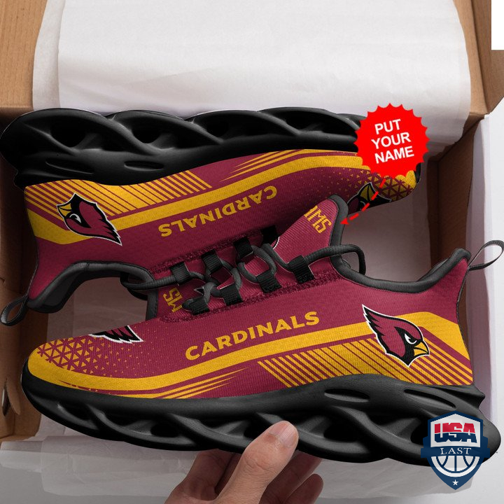 Arizona Cardinals Custom Name Running Sport Shoes 48
