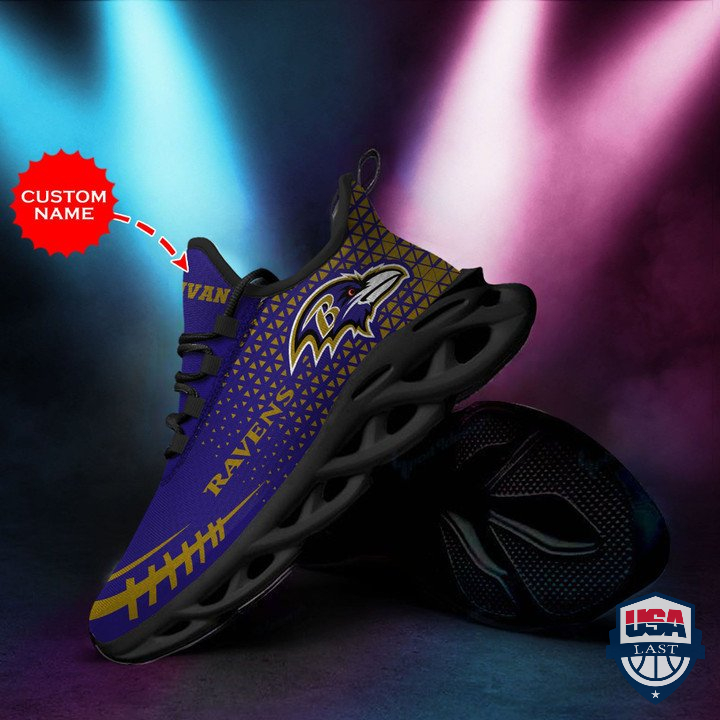 Baltimore Ravens Personalized Max Soul Shoes New 2022