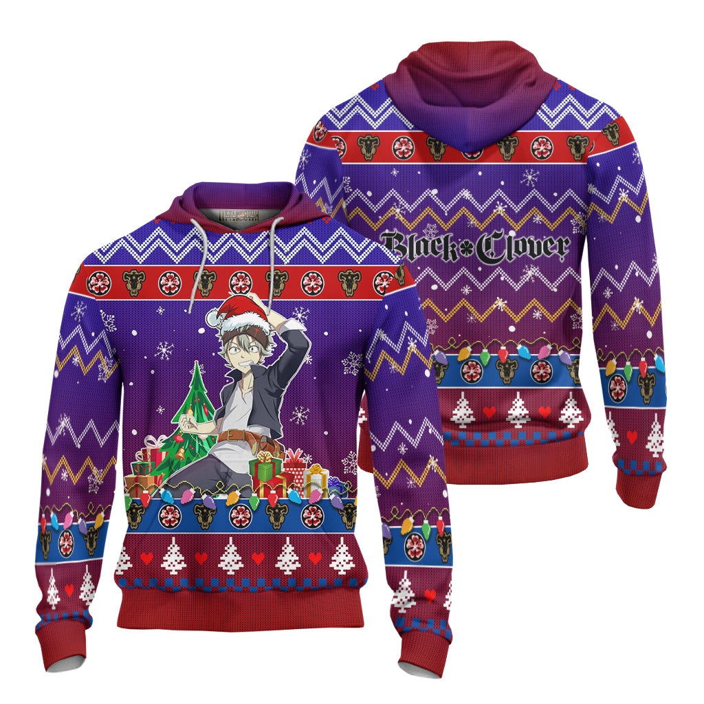 Asta Anime Ugly Christmas Sweater Black Clover New Design