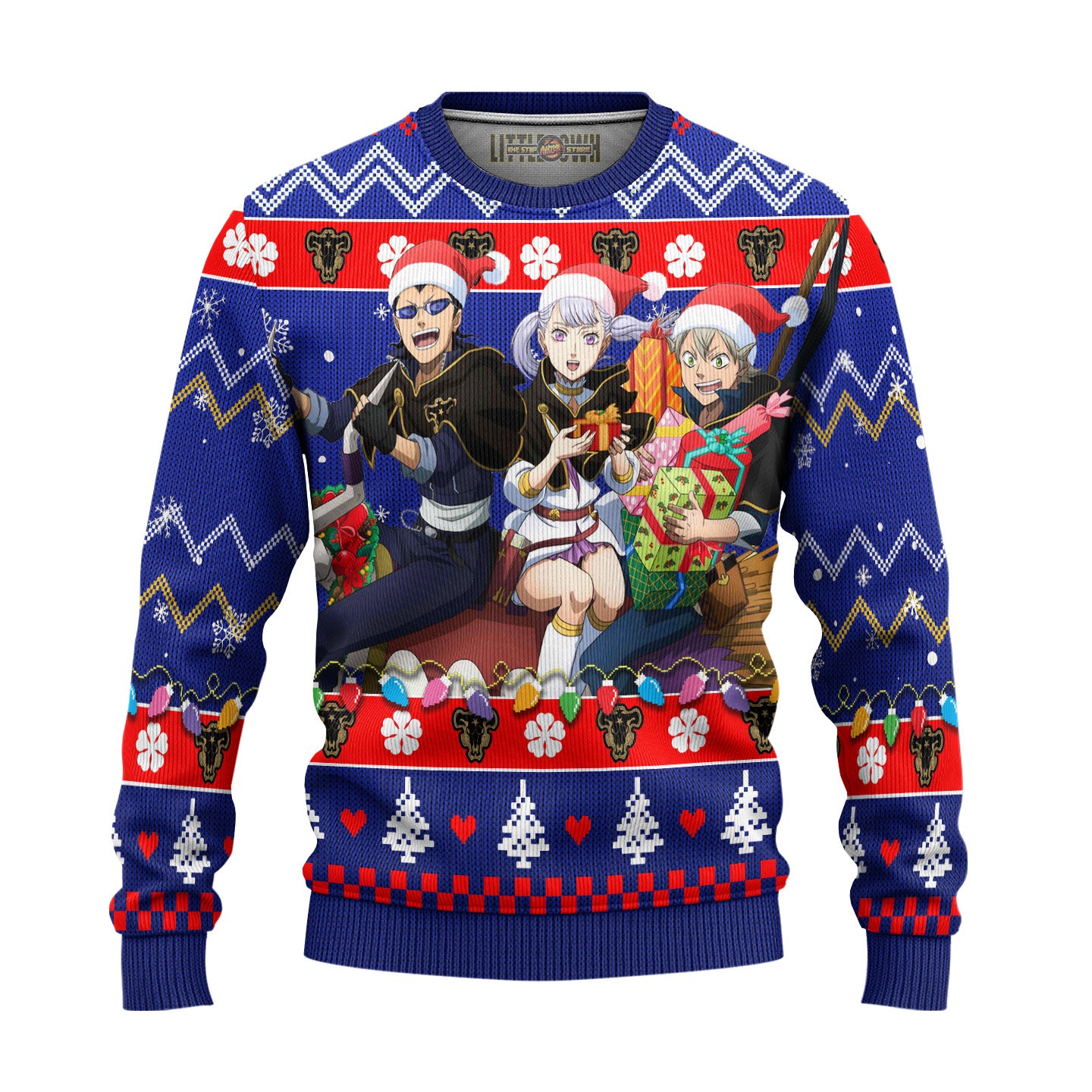 Black Clover Anime Ugly Christmas Sweater Purple New Design